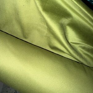 Lustrous designer Kashmir Basil Green Fabric 9 yards